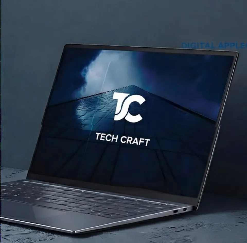 TechCraft — هوية بصرية وتطبيقاتها